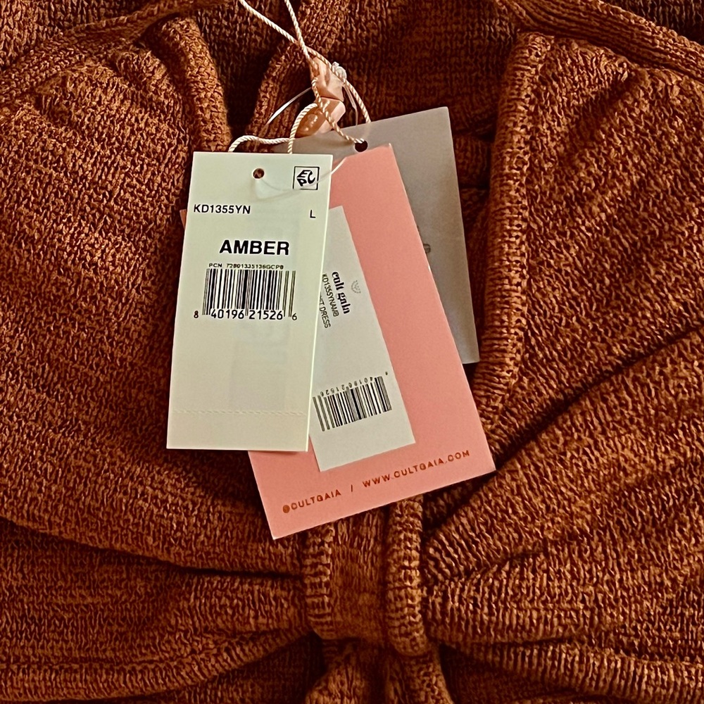 🌺🎉HP🎉🌺 NWT Cult Gaia Serita Dress Amber - Picture 16 of 16